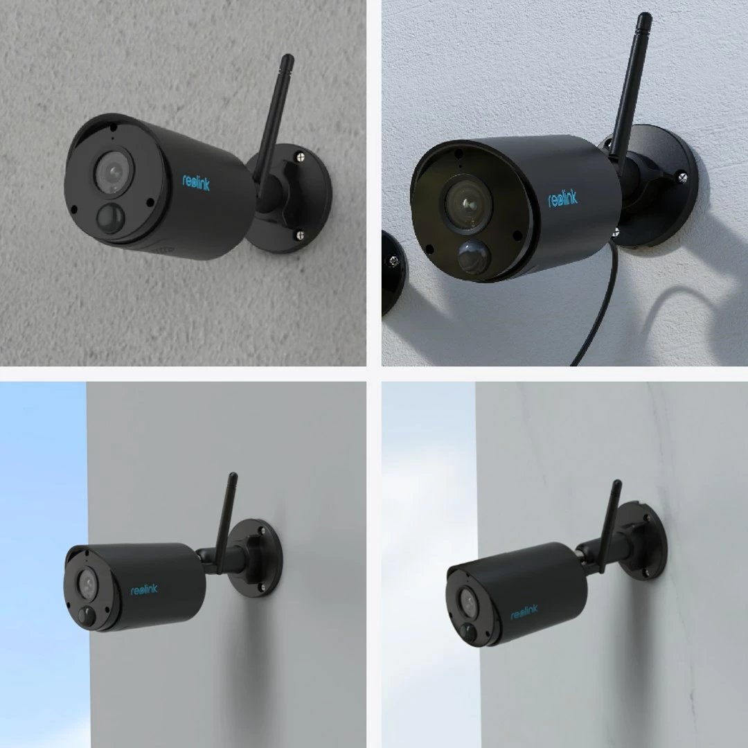 Kamerë sigurie Reolink Argus Series B320-B, 3MP, wireless, me detektim personi/automjeti, e zezë