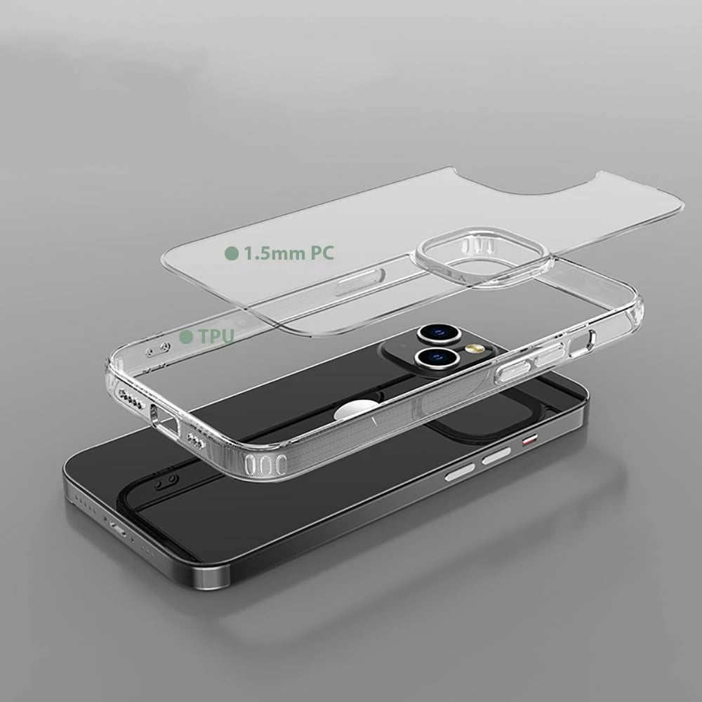 Mbështjellës Tech-Protect FlexAir Hybrid për iPhone 14, Transparent Mbështjellës Tech-Protect FlexAir Hybrid për iPhone 14, Transparent