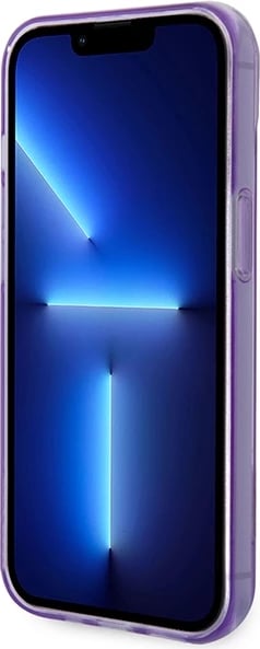 Mbështjellës Guess GUHCP14MHGCOU për iPhone 14 Plus 6.7", vjollcë, hardcase translucent