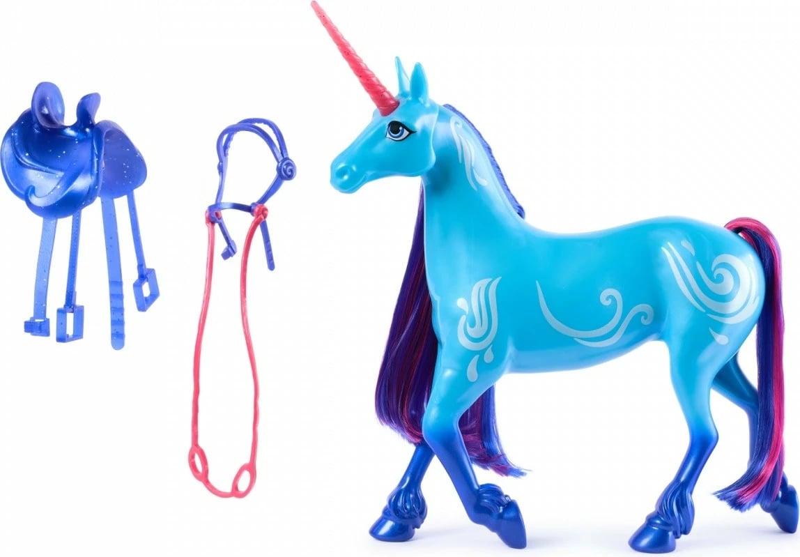 Figurinë njëbrirësh Spin Master Unicorn Academy Wirek, 27 cm, plastikë, Azure/Blue