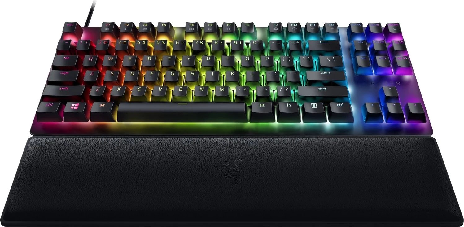 Tastierë Razer Huntsman V2 Tenkeyless, Razer Optical Red, US, e zezë