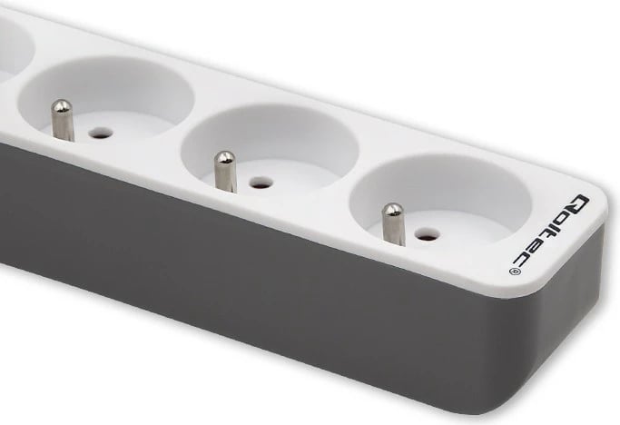 Kasë Qoltec 50288 me 4 dalje, 1.8m, Bardhë-Gri