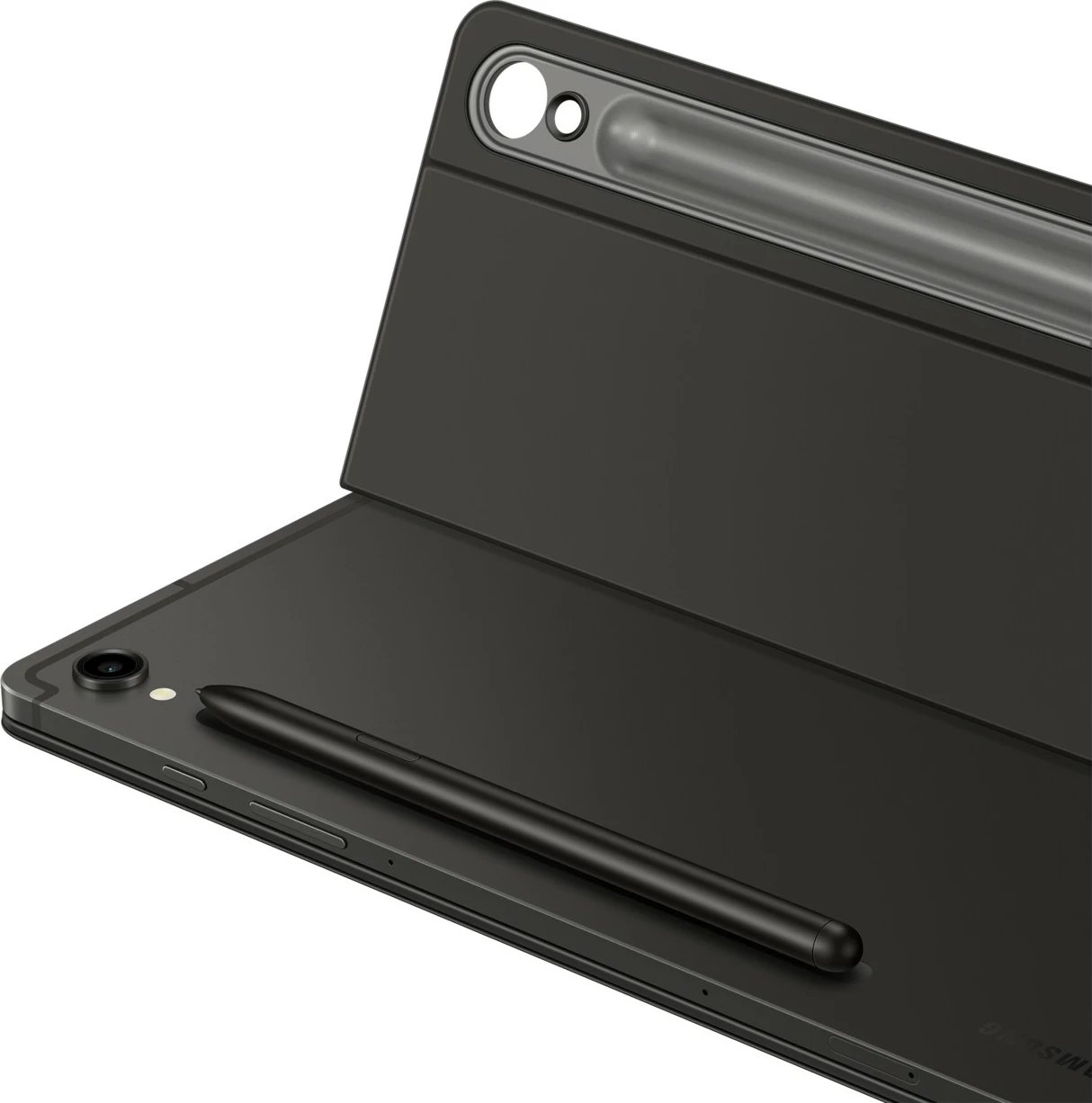 Mbështjellës tastierë Samsung EF-DX720, QWERTZ, Galaxy Tab S9, Galaxy Tab S9 FE, e zezë