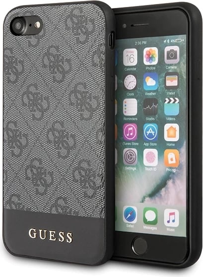 Mbështjellës Guess 4G Stripe për iPhone 7/8/SE 2020/SE 2022, Gri