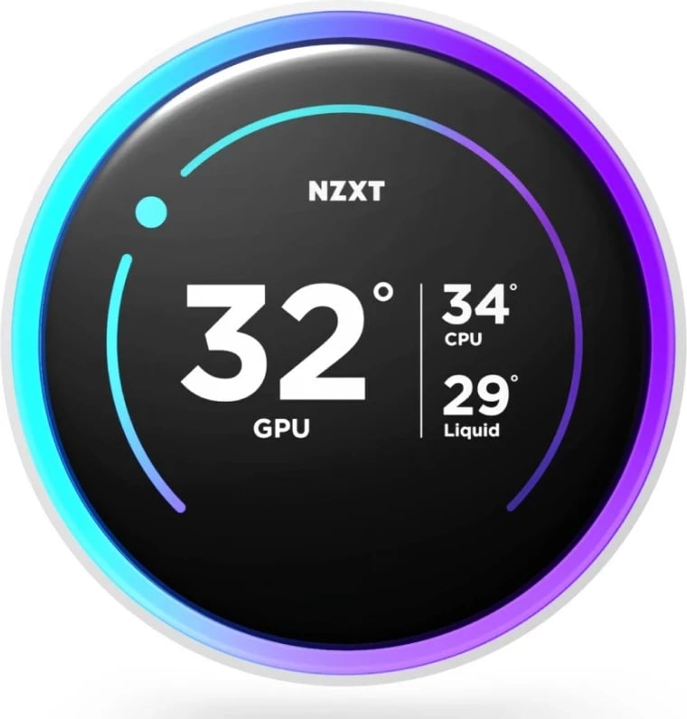 Ftohës me lëng për procesor NZXT Kraken Elite 360 RGB, 12 cm, i bardhë