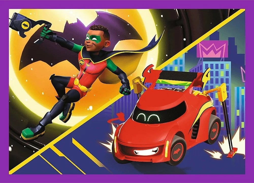 Puzzle Batwheels Trefl 4n1, 207 pjesë, për fëmijë