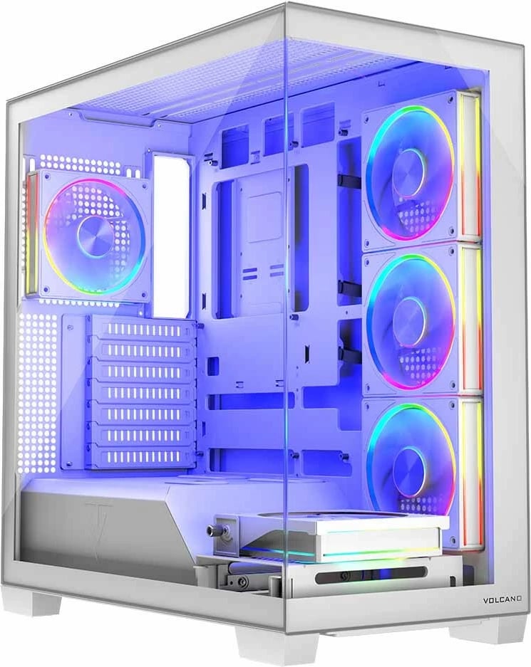Kasë MODECOM Volcano Stellar 5F ARGB 20, Midi Tower, e bardhë