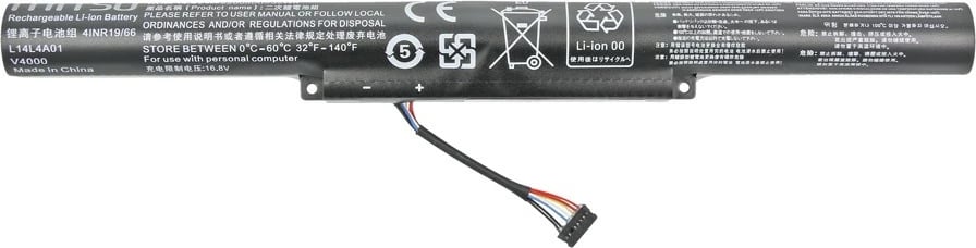 Bateri laptopi Mitsu BC/LE-310 për Lenovo IdeaPad 310, 510S, 2200 mAh, 14.4V