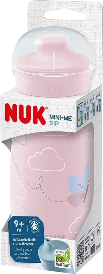 Shishe pijese për fëmijë, NUK Mini-Me PP, 300 ml, pa BPA, rozë