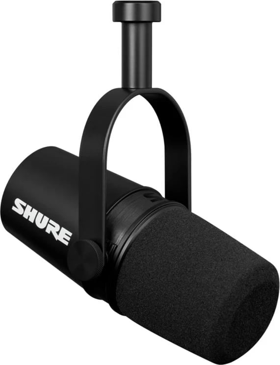 Mikrofon studio SHURE MV7X, dinamik, XLR/USB, i zi