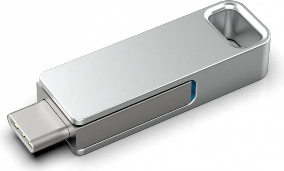 Pendrive PNY DUO LINK P-FDI128DULINKTYC-GE, 128GB, USB 3.2, Argjend
