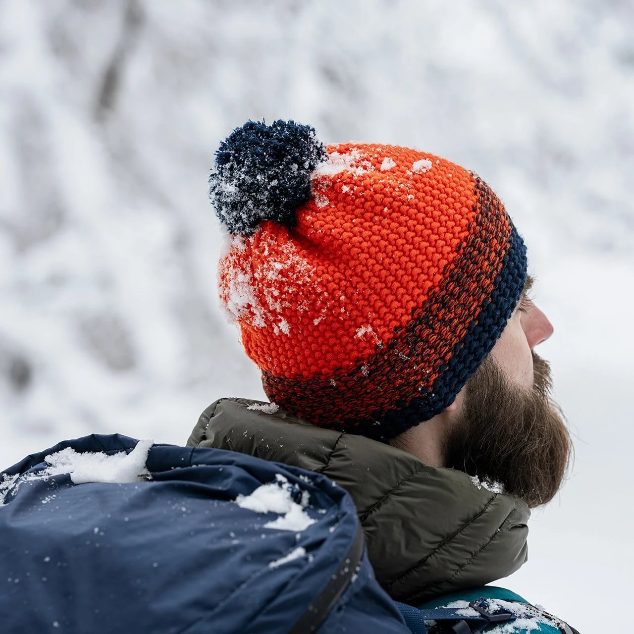 Kapelë dimri unisex Alpinus, portokalli