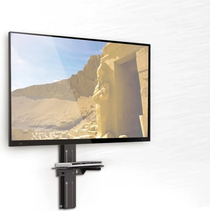 Mbajtës TV me raft DVD Maclean, vesa 200x200, 23"-43", i zi