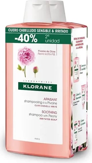 Shampon Klorane Peony duplo 2x400ml
