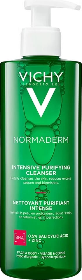 Xhel pastrues për fytyrë Vichy Normaderm Phytosolution Deep Cleansing Gel për femra 400ml