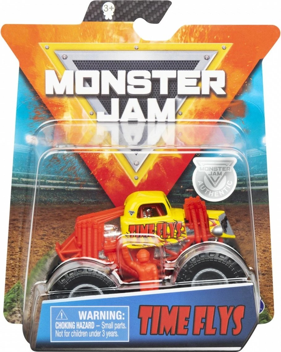 Lodër veturë Monster Jam Spin Master 1:64, metal dhe plastikë, ngjyra të përziera, 1 copë
