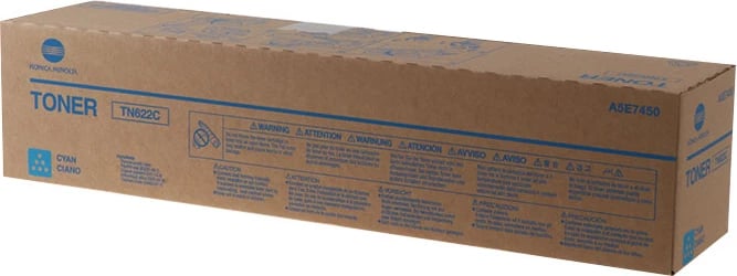 Toner, Konica Minolta, TN622C A5E7450 (A5E745H), rendiment 95000 faqe, standard, cyan