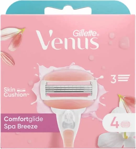 Refill për brisk rroje Gillette Venus Spa Breeze unisex, 4 copë