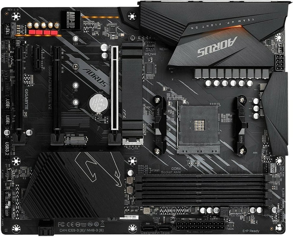 Pllakë amë Gigabyte B550 AORUS ELITE V2, Socket AM4, ATX, 4x DDR4, HDMI/DP, M.2, E zezë