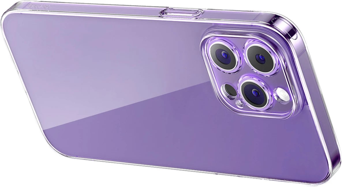 Mbështjellës Baseus Corning Case për iPhone 14 Pro Max me xham të temperuar, Transparent