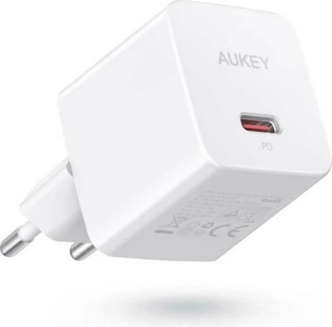Karikues muri AUKEY PA-Y20S, 20W, 1x USB-C, i bardhë