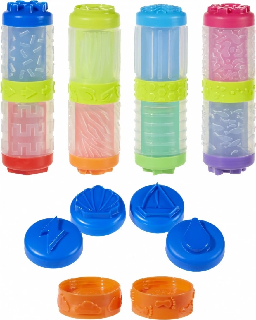 Set plasteline Wonder Factory Never Dry Dough Mega Box, MGA, 8 ngjyra, 25+ pjesë