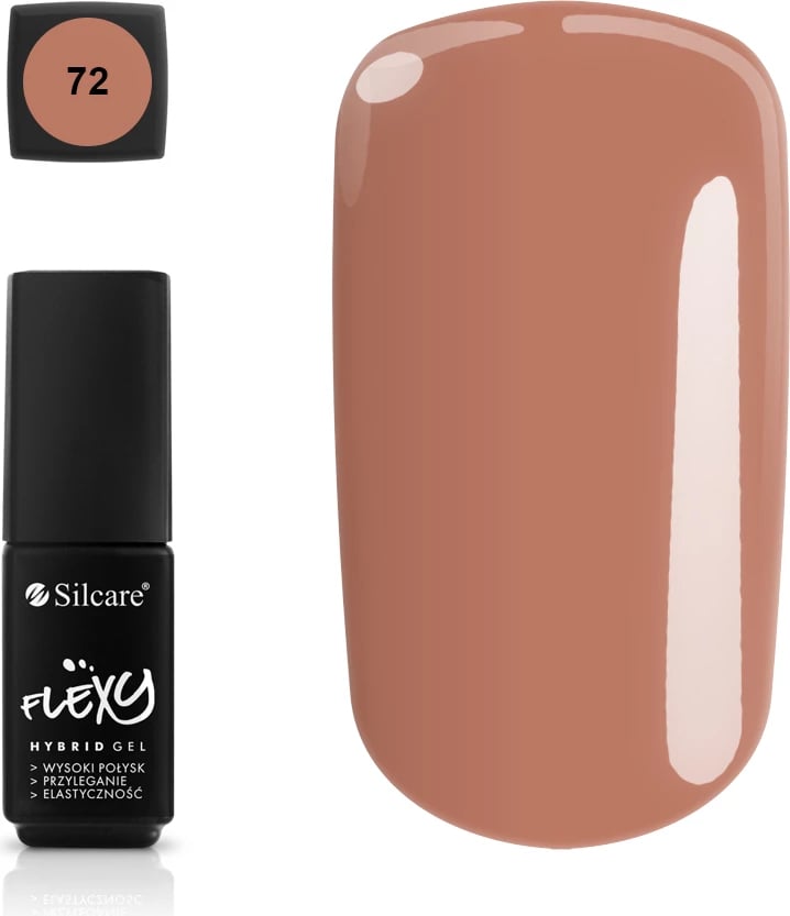 Llak për thonj Silcare Flexy Hybrid Gel 72 për femra 4.5g