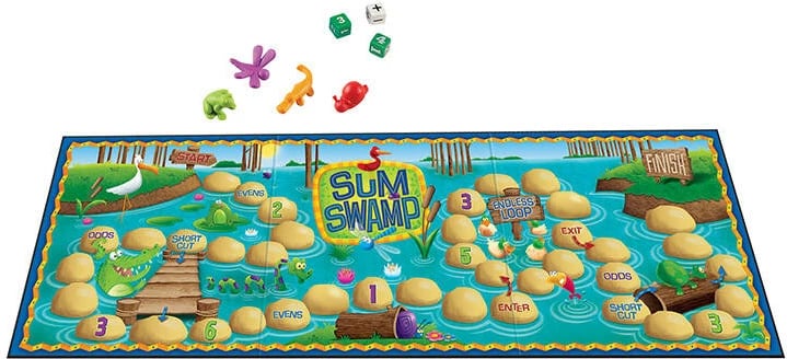 Lojë tavoline edukative Learning Resources Sum Swamp LER 5052 për fëmijë, 2-4 lojtarë