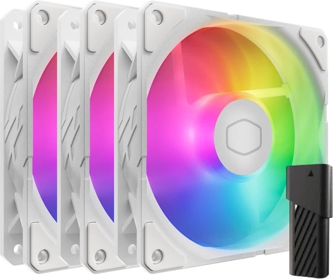 Kasë ventilator Cooler Master SickleFlow Edge 120 ARGB, set 3 copë, e bardhë