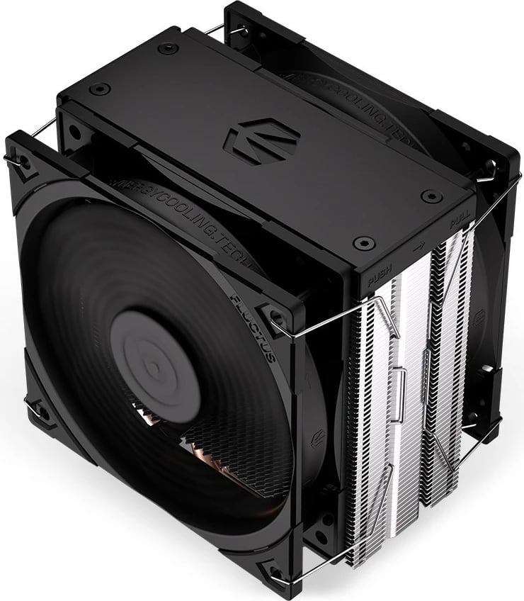 Ftohës procesori Endorfy Fera 5 Dual Fan, EY3A006, 2 ventilatorë, 12 cm, për socket Intel/AMD, i zi