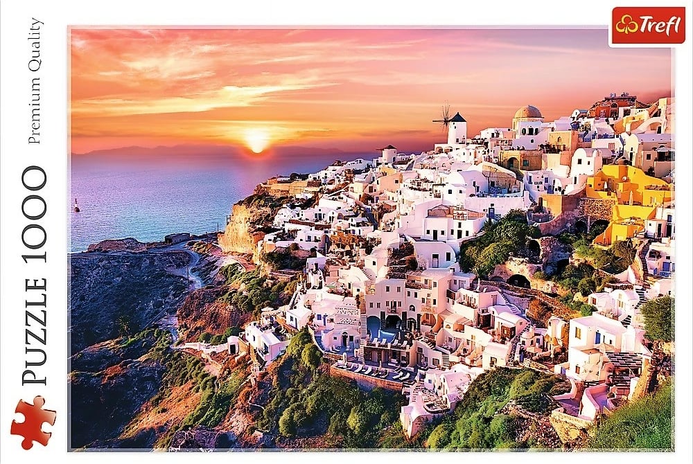 Puzzle Trefl 1000 pjesë, Santorini, 68x48 cm Puzzle Trefl 1000 pjesë, Santorini, 68x48 cm