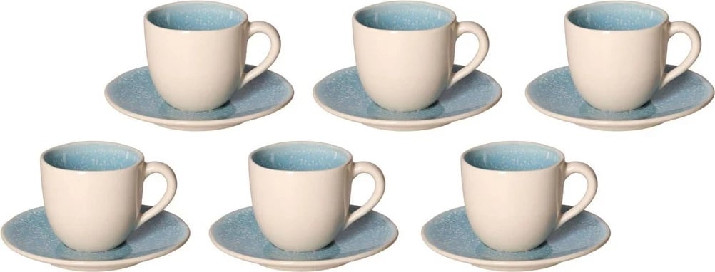 Set filxhanësh espresso Rose&Tulipani Concerto Fuse, 90 ml, Azzurro