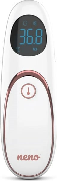 Termometër pa kontakt neno Medic T06, për ballë, me ekran LCD, i bardhë