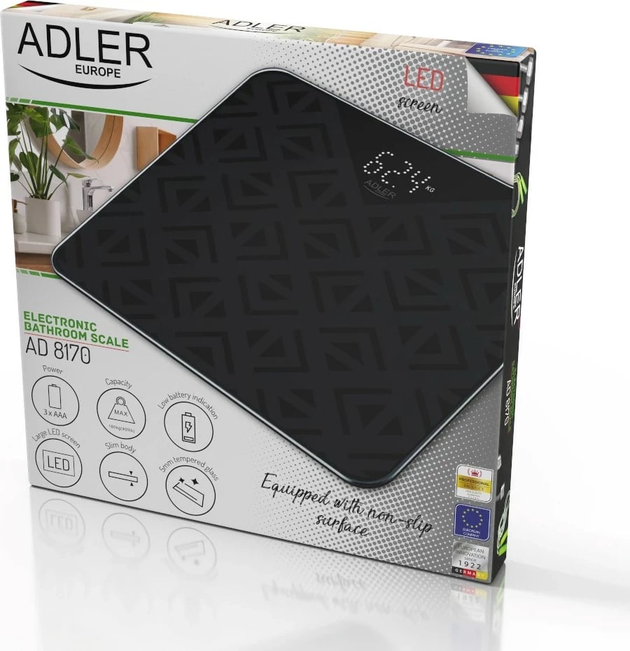 Peshore elektronike Adler AD 8169, LED, e zezë