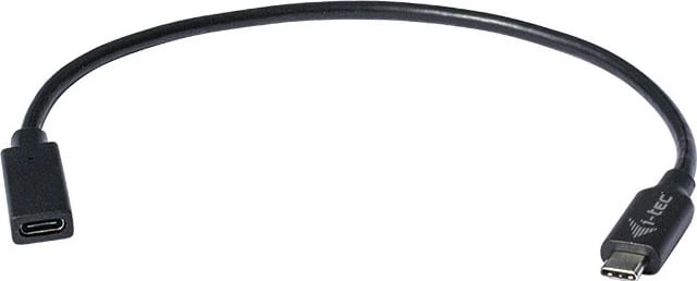 Kabllo zgjatues USB-C I-Tec 0.3m, USB 3.1 Type-C, e zezë