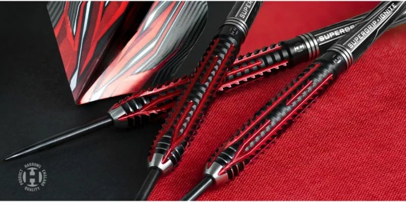 Shigjeta darts Harrows unisex, të zeza të kuqe