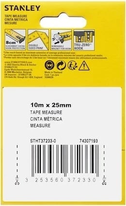 Metër matës Stanley STHT37233-0, 10m, Verdhë