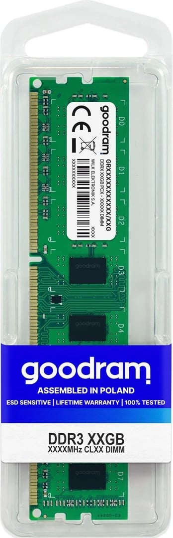 RAM memorie Goodram, 8GB DDR3, 1.6 GHz