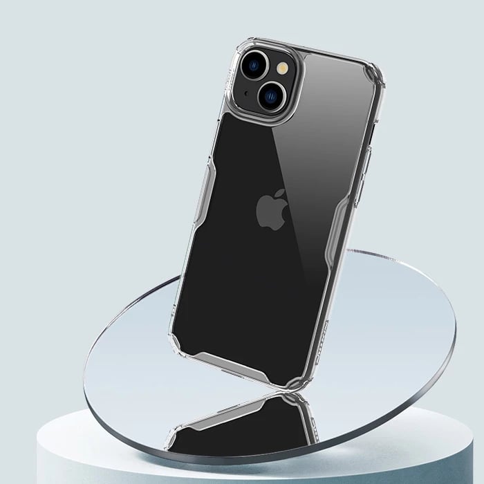 Mbështjellës Nillkin Nature Pro për iPhone 15, Transparent, i bardhë