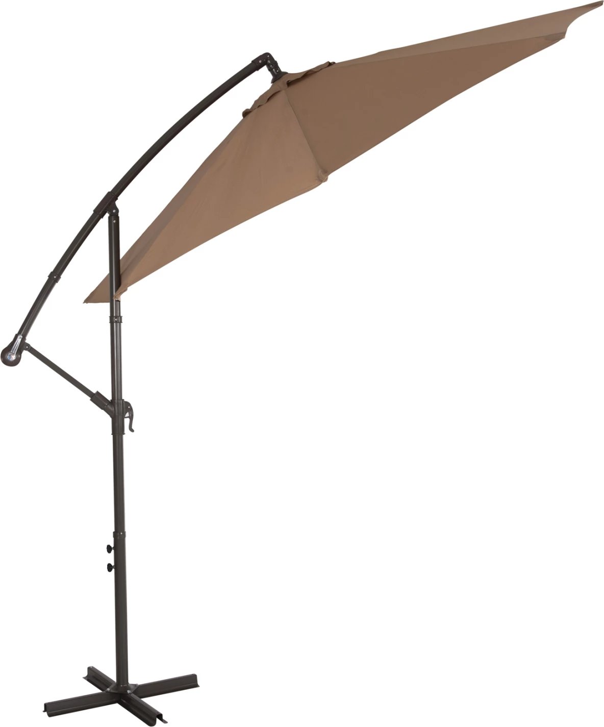Çadër palosëse GELDORF FH6092 metal & poliestër, ngjyrë kafe, Φ260x245Hcm