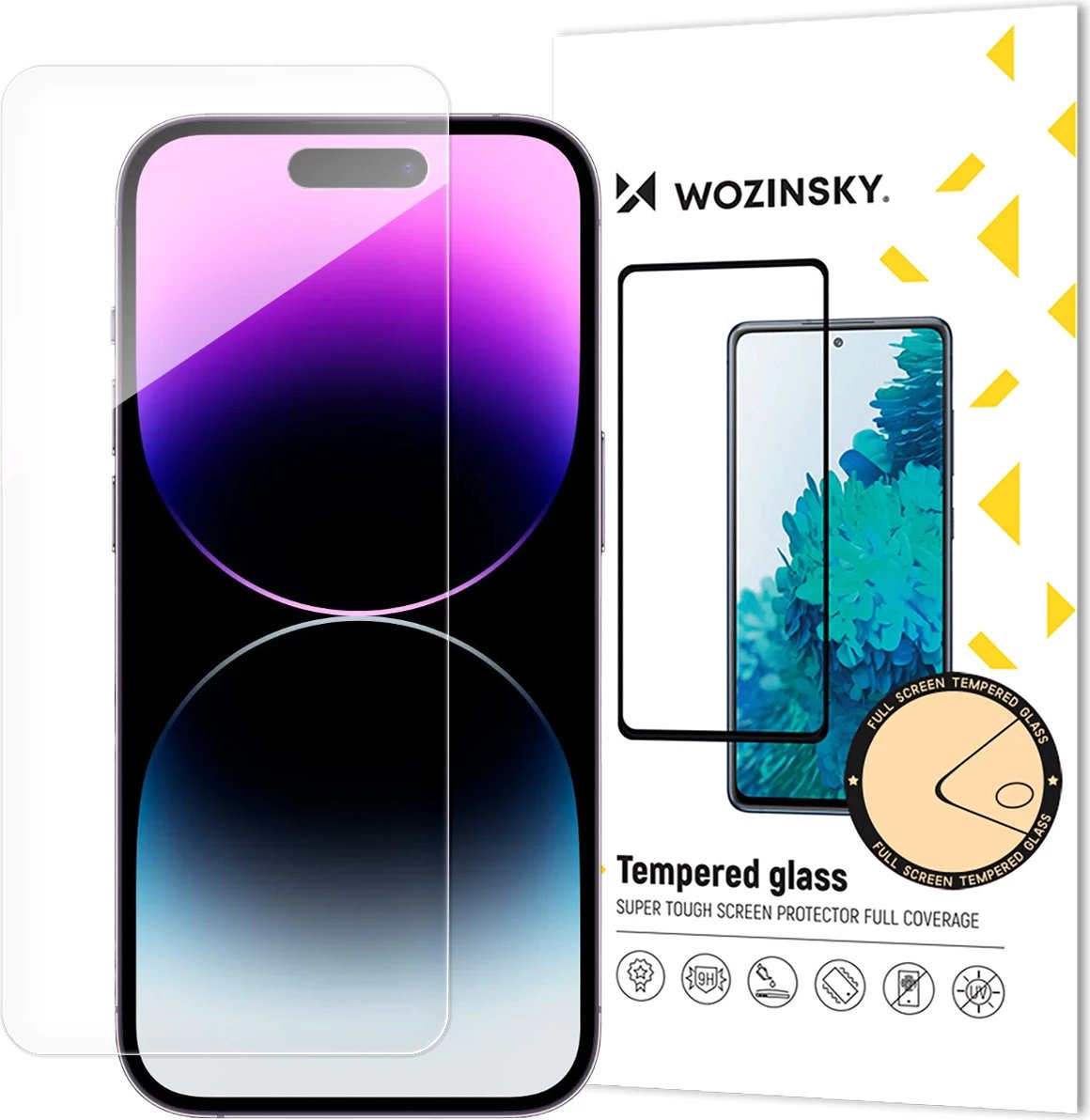 Xham i temperuar Wozinsky për iPhone 15 Pro Max, 9H, Transparent