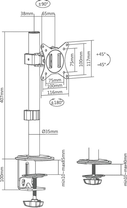 Staffa monitor Superior Electronics SUPSPC001