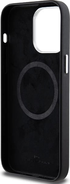 Mbështjellës BMW Signature Wrapped Metal MagSafe për iPhone 15 Pro Max, i zi
