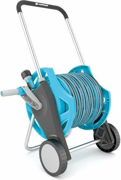 Karrocë për zorrë uji Cellfast Ergo Wheeled Flow Drum Dicsover 30, Blu/Gri