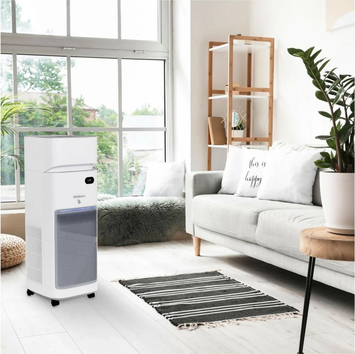 Pastrues ajri Webber AP9650 Wi-Fi, 77m2, HEPA 13, i bardhë Pastrues ajri Webber AP9650 Wi-Fi, 77m2, HEPA 13, i bardhë