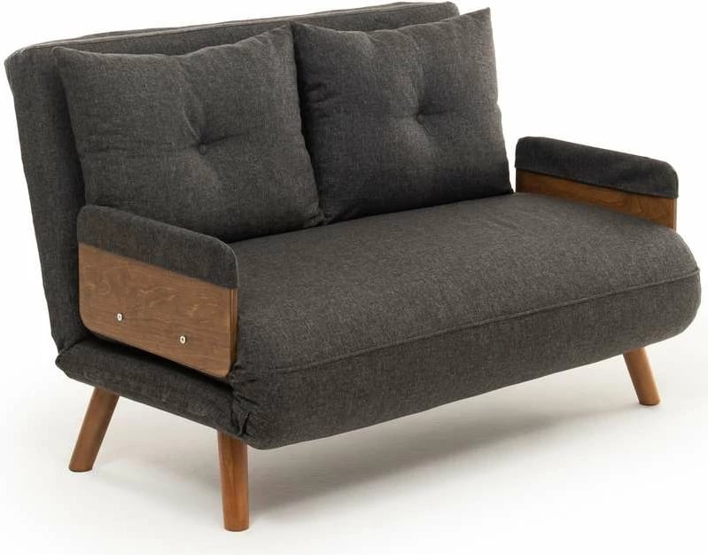 Divan-krevat dy vendesh, Cosmo, ngjyrë gri e errët