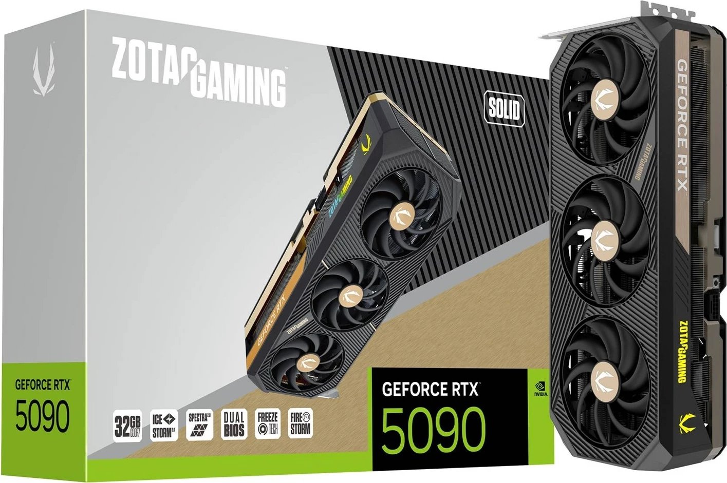 Kartë grafike ZOTAC GAMING GeForce RTX 5090, 32 GB GDDR7, e zezë