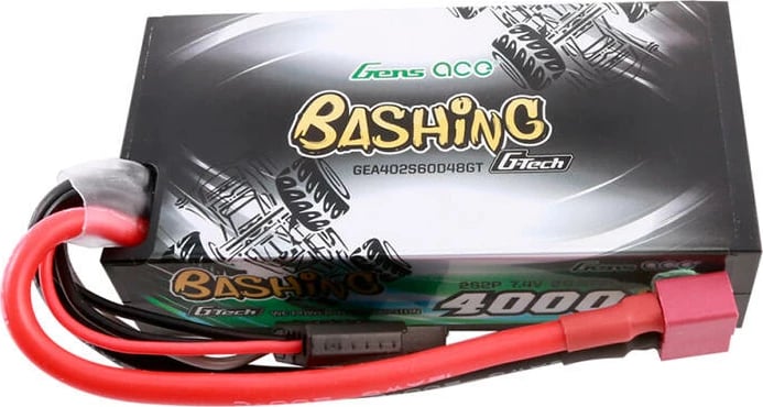 Bateri LiPo Gens ace G-Tech 4000mAh 2S2P 7.4V 60C, e zezë