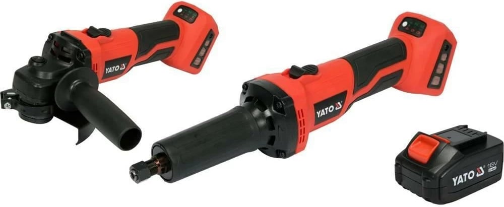 Grinder këndi Yato YT-828296, 18 V, Li-Ion, Kuq