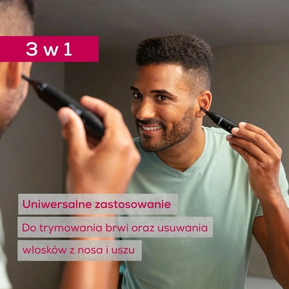 Trimmer personal Beurer MN2X, për vetulla, hundë dhe veshë, i zi Trimmer personal Beurer MN2X, për vetulla, hundë dhe veshë, i zi